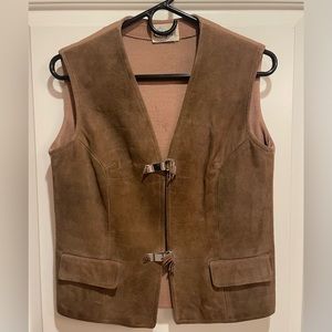 Vintage Crown Royal Leather Vest